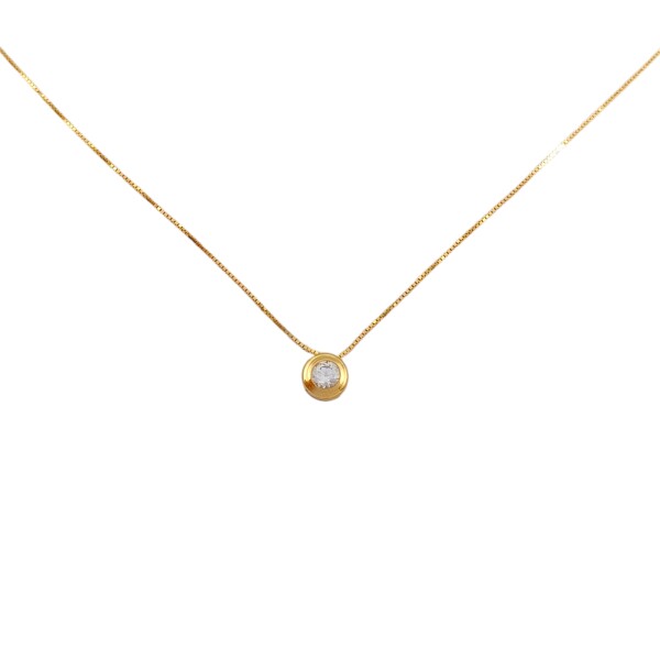 Conjunto Punto de Luz-Oro bajo-Piedra Zirconia-CJ8049 Conpiedra