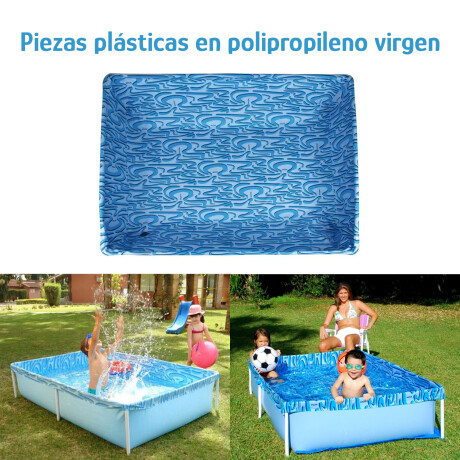 Piscina Infantil Mor 1000L Estructural Metálica Lona PVC Azul