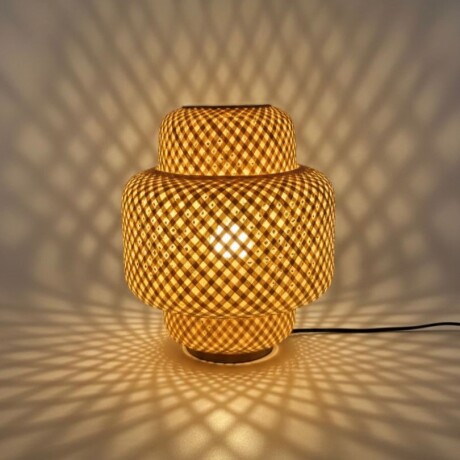 Lámpara de Mesa Bambú Ø30cm x Alt 37cm Lámpara de Mesa Bambú Ø30cm x Alt 37cm