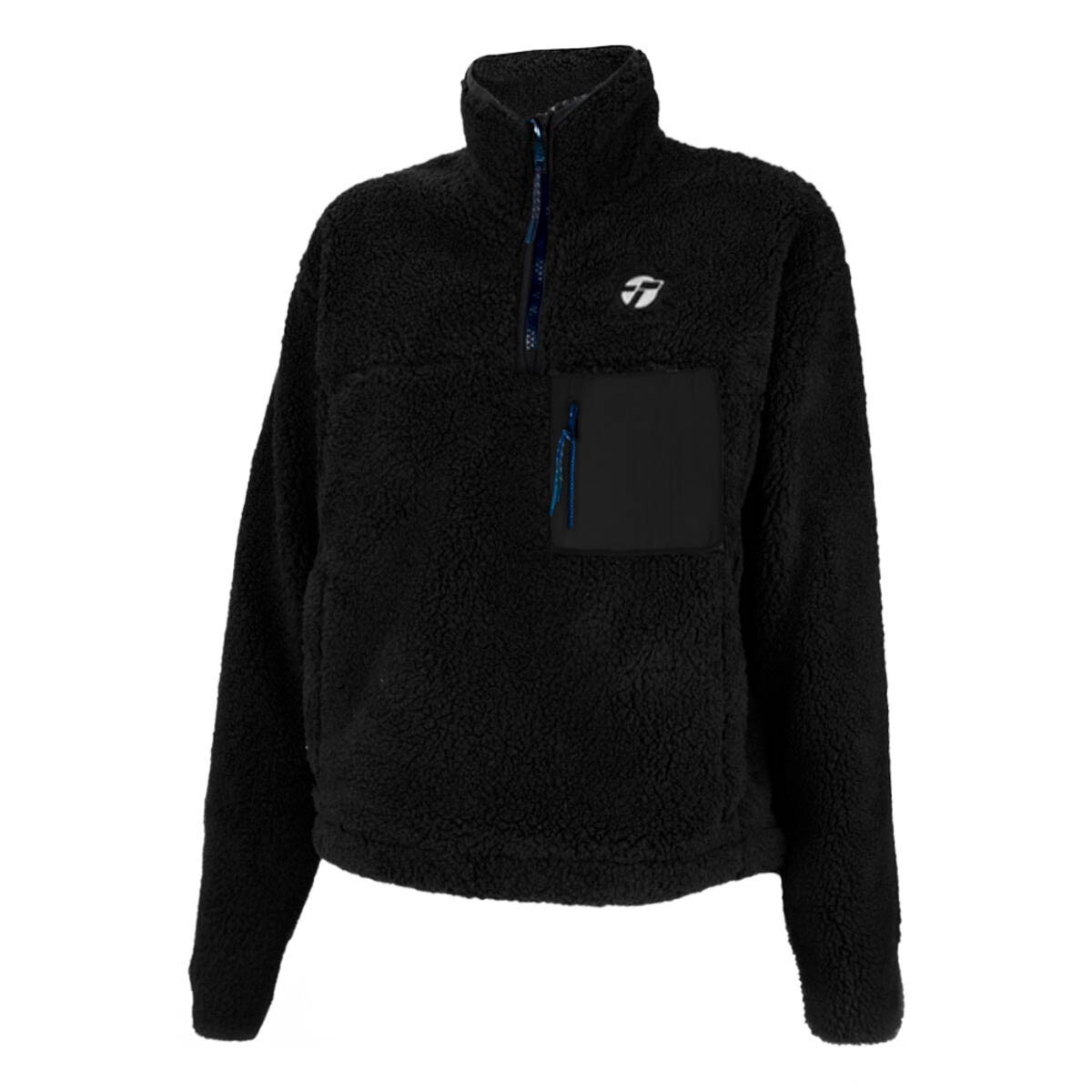 Topper Buzo Polar Sherpa Corderito Hombre Abrigo - Negro 