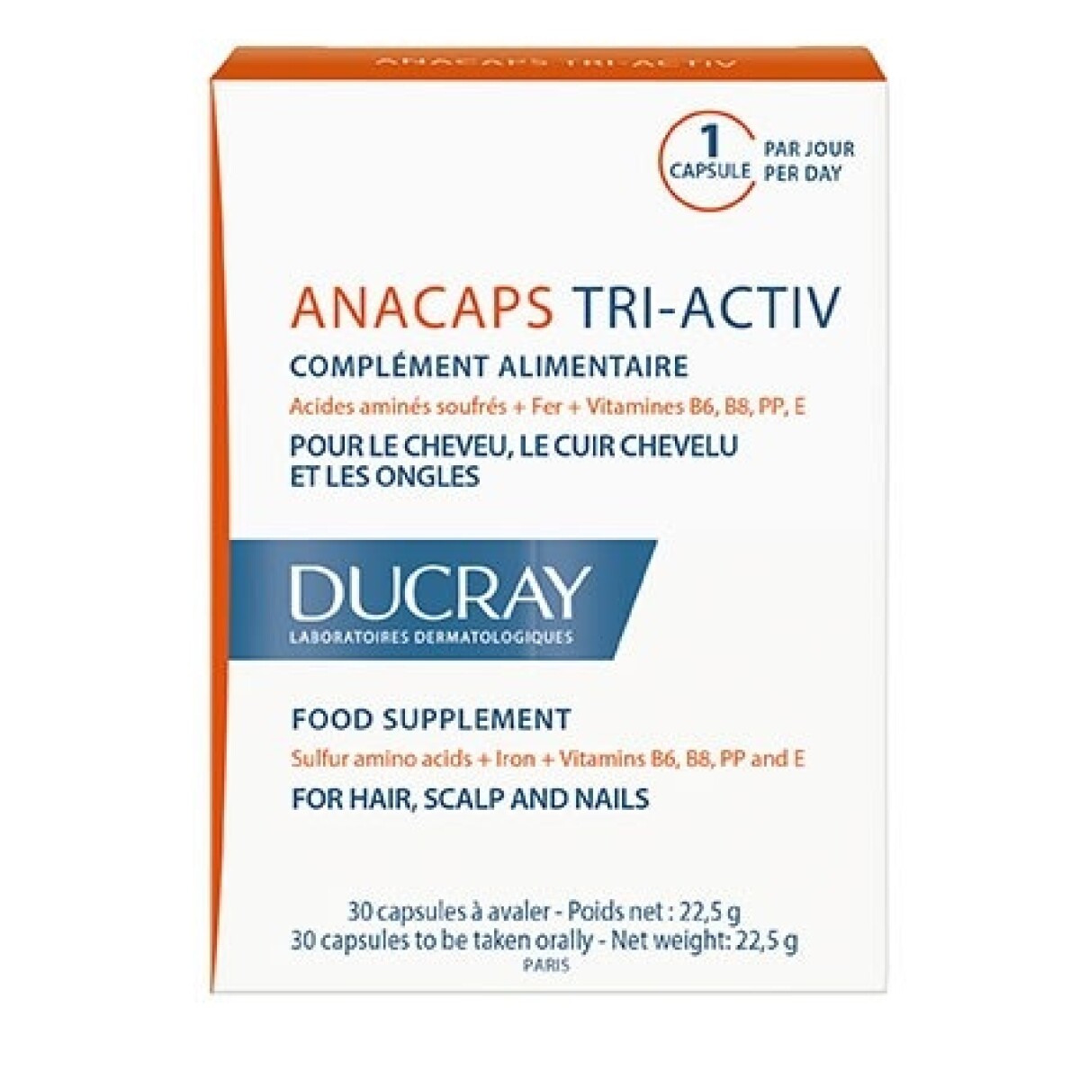 Ducray Anacaps Tri Activ 30 Caps. 