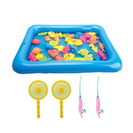 Juego de Pesca Magnético Cañas con Piscina Inflable 20P 001