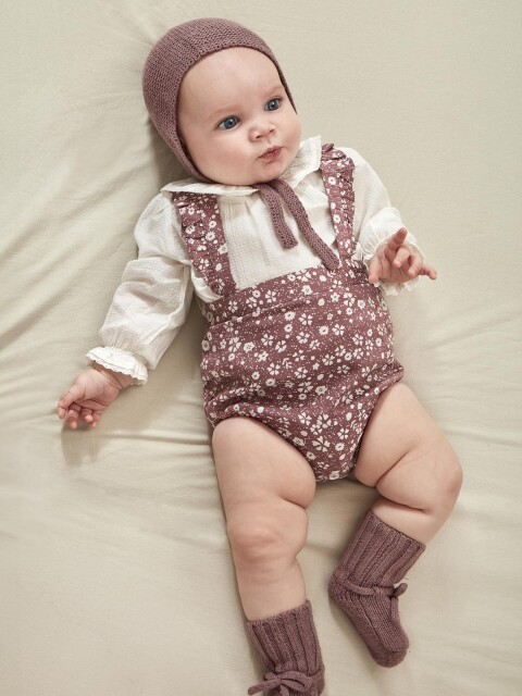 Rana Estampada Con Tirante Purpura