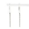 Caravanas Tally de oro blanco 18k. con brillantes Caravanas Tally de oro blanco 18k. con brillantes