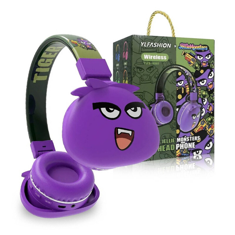 Auricular Monster de varios diseños Auricular Monster Con Bluetooth Varios Para Niños - Naranja