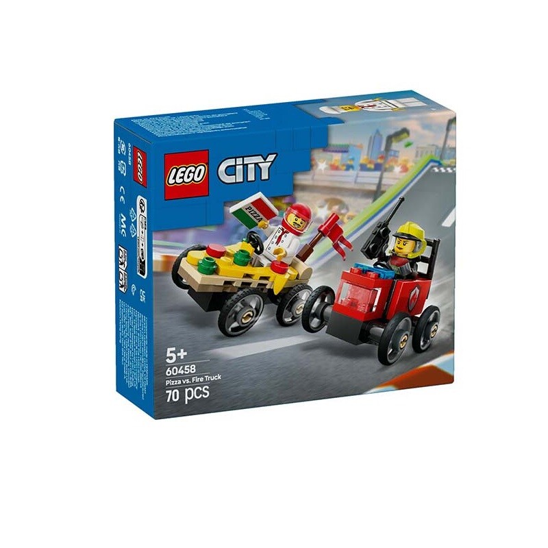 LEGO City Pizza vs. Camión de Bomberos 5+ LEGO CITY PIZZA VS CAMION DE BOMBEROS +5