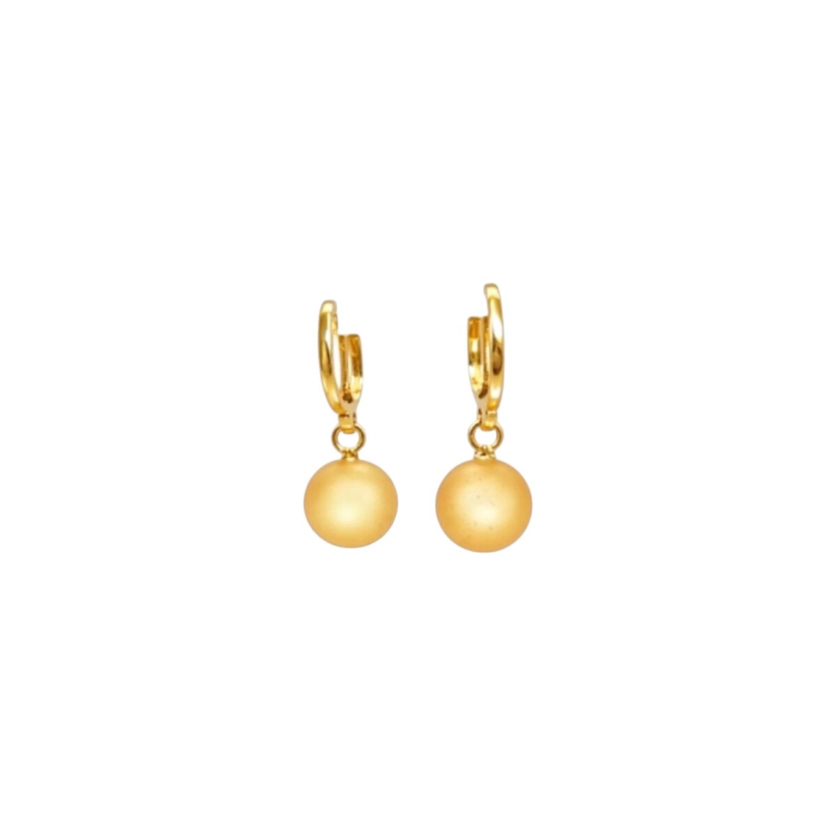 Caravanas Vintage - Perla - Zirconia- Oro bajo - CA8480 - conperla 
