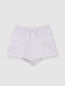 Falda Pantalon Felpa Con Contrastes Blanco