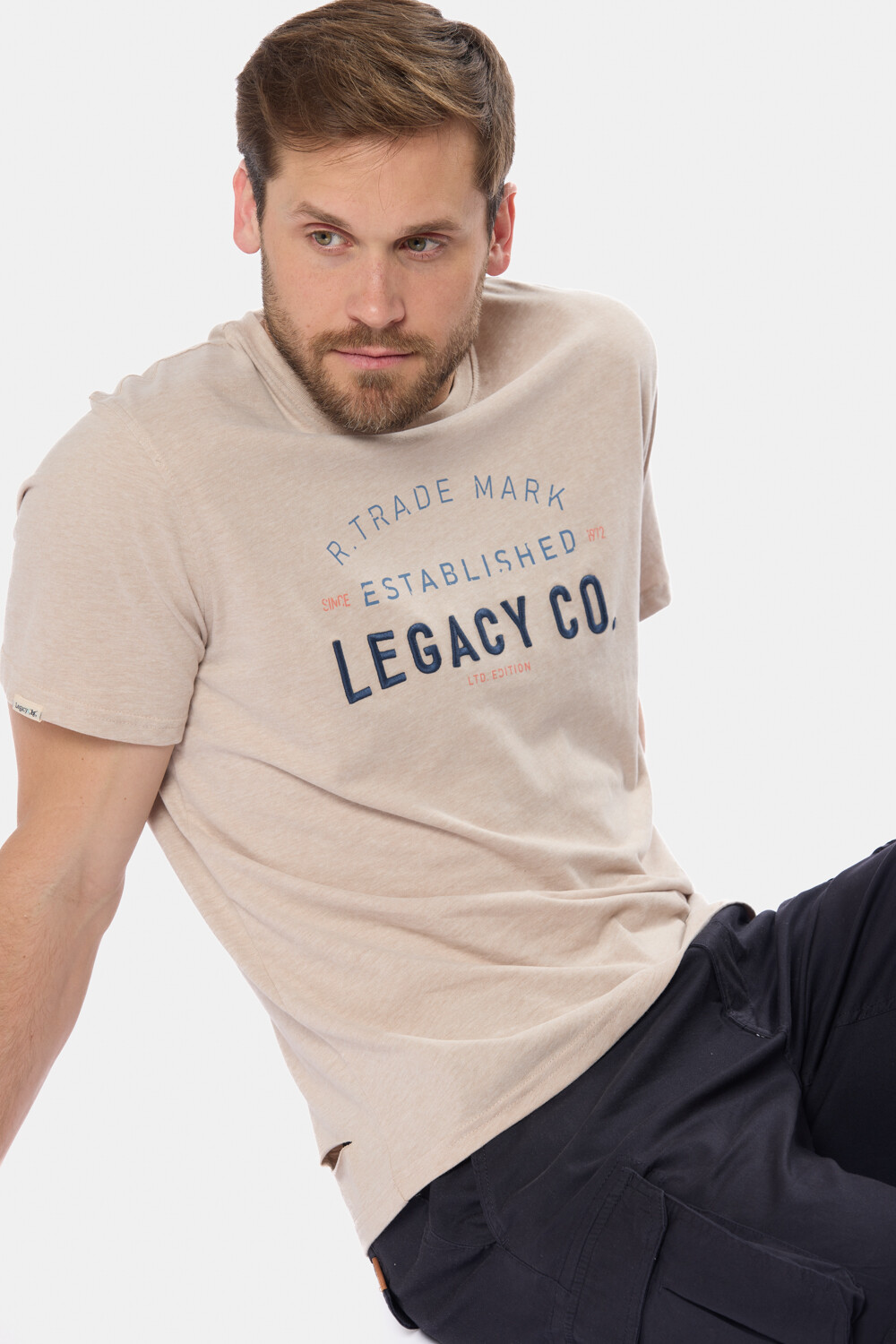REMERA ESTAMPADA Beige