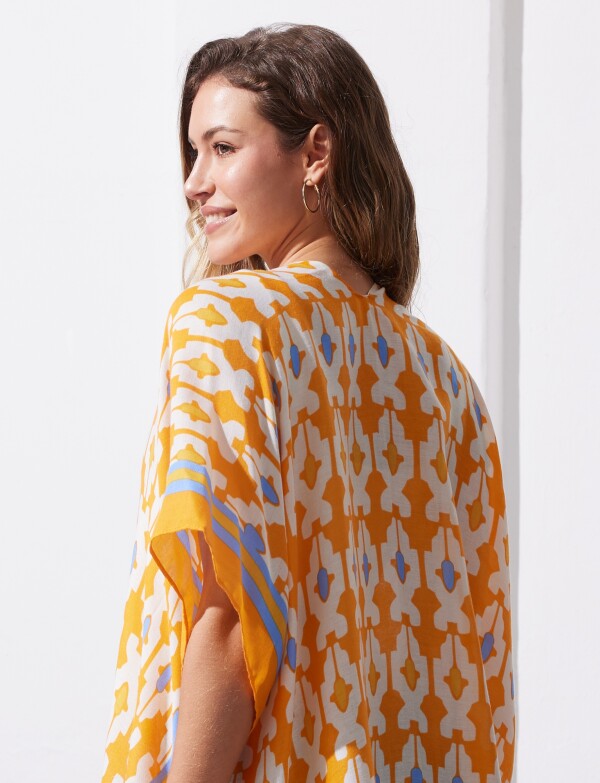 Kimono Printed ANARANJADO/MULTI