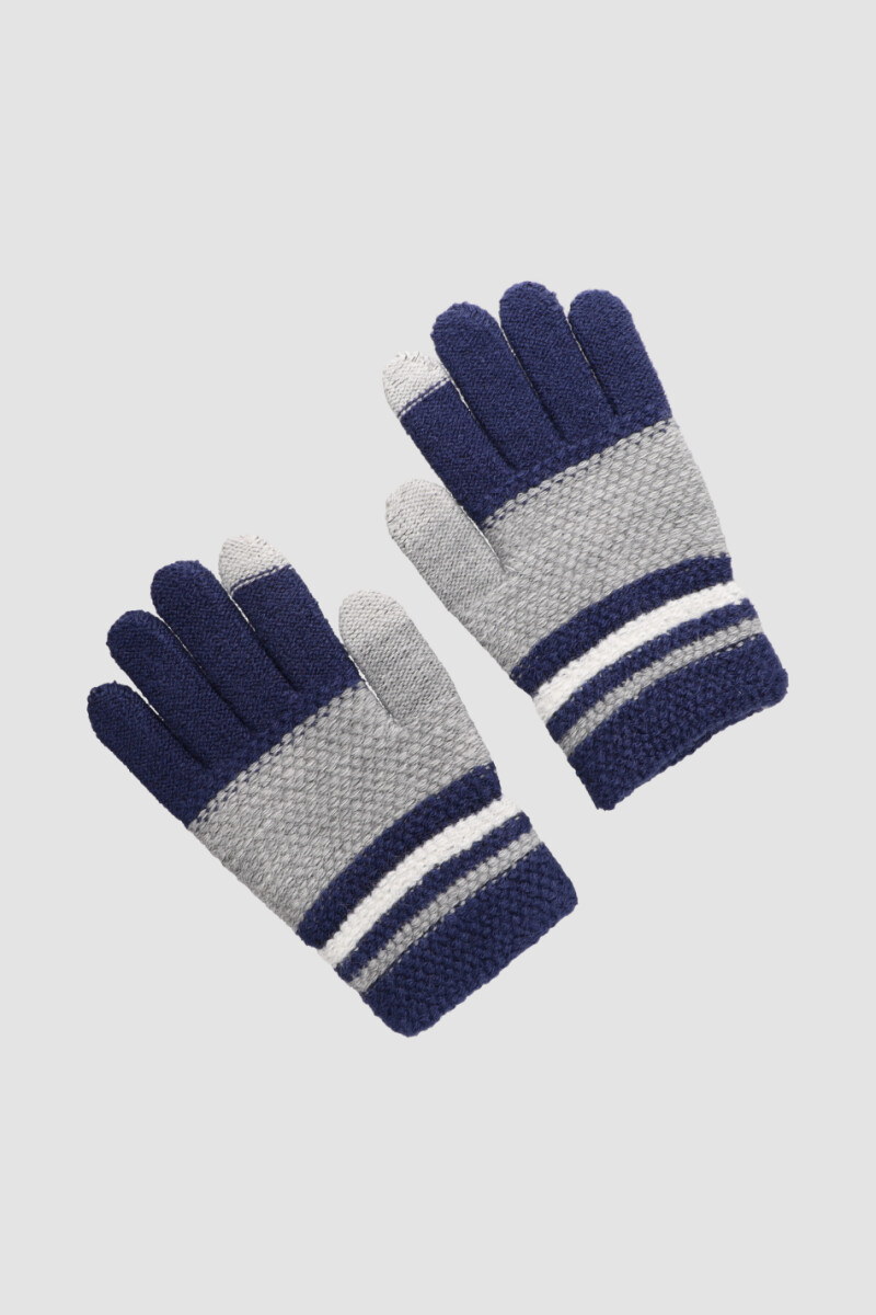 Guantes kids back to school - Azul 