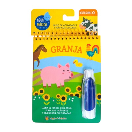 Libro Infantil con Actividades Agua Mágica GRANJA