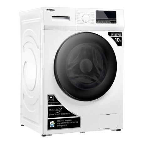 Lavarropas Automático Inverter Aiwa 10kg Frontal Blanco