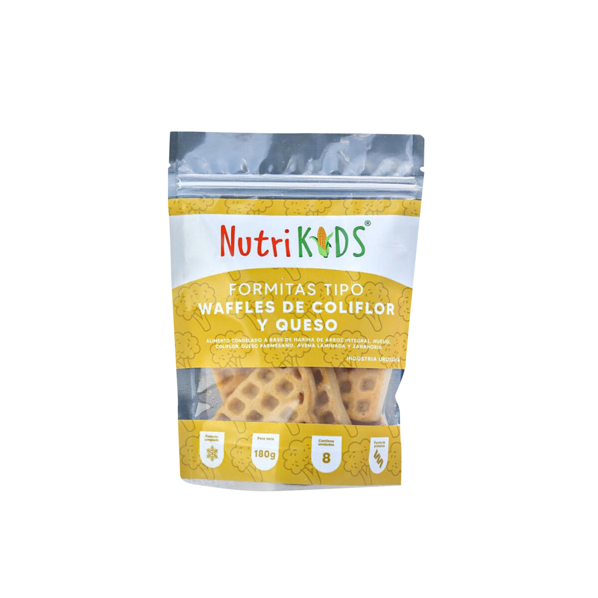 Waffles de coliflor y queso Nutrikids 