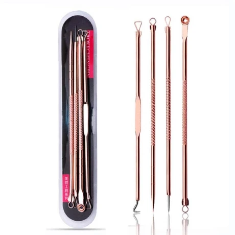 Kit de Herramienta para el Acné y Puntos Negros DORADO