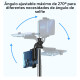 Palo de Selfie Tripode Acero Inoxidable extendible hasta 158 cm Sin Color