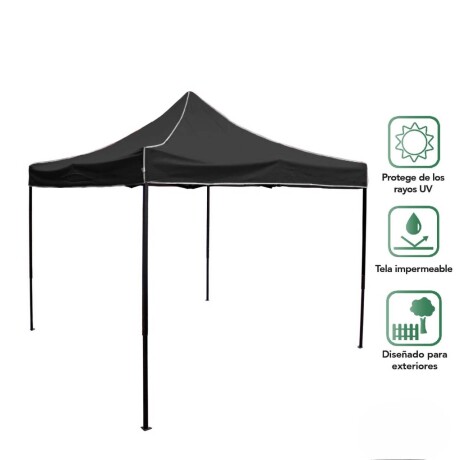 Gazebo Reforzado Toldo Carpa 3x3mt - Negro Gazebo Reforzado Toldo Carpa 3x3mt - Negro