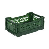 Caja organizadora plegable y apilable Chica Dark Green