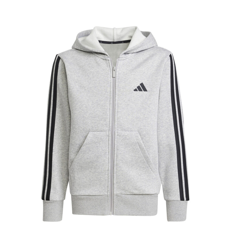 Campera Infantil Adidas Essentials JRS Gris - Negro