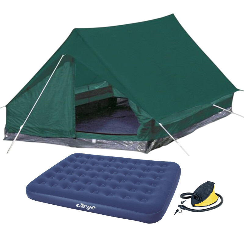 Combo Carpa 3/4 Personas + Colchón 2 plazas + Inflador Combo Carpa 3/4 Personas + Colchón 2 plazas + Inflador