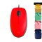Mouse Cableado Logitech M110 Silencioso 1000dpi + Auriculares Rojo