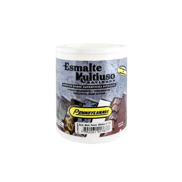 PINTURA ESMALTE MULTIUSO ROJO 1LT PENNSYLVANIA Pintura Esmalte Multiuso Rojo 1lt Pennsylvania
