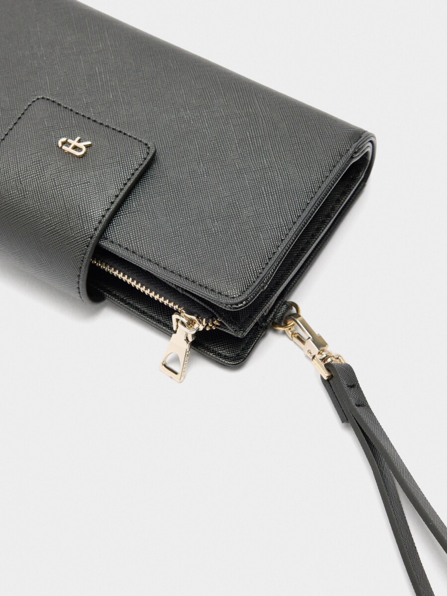 Cartera Con Asa De Mano negro