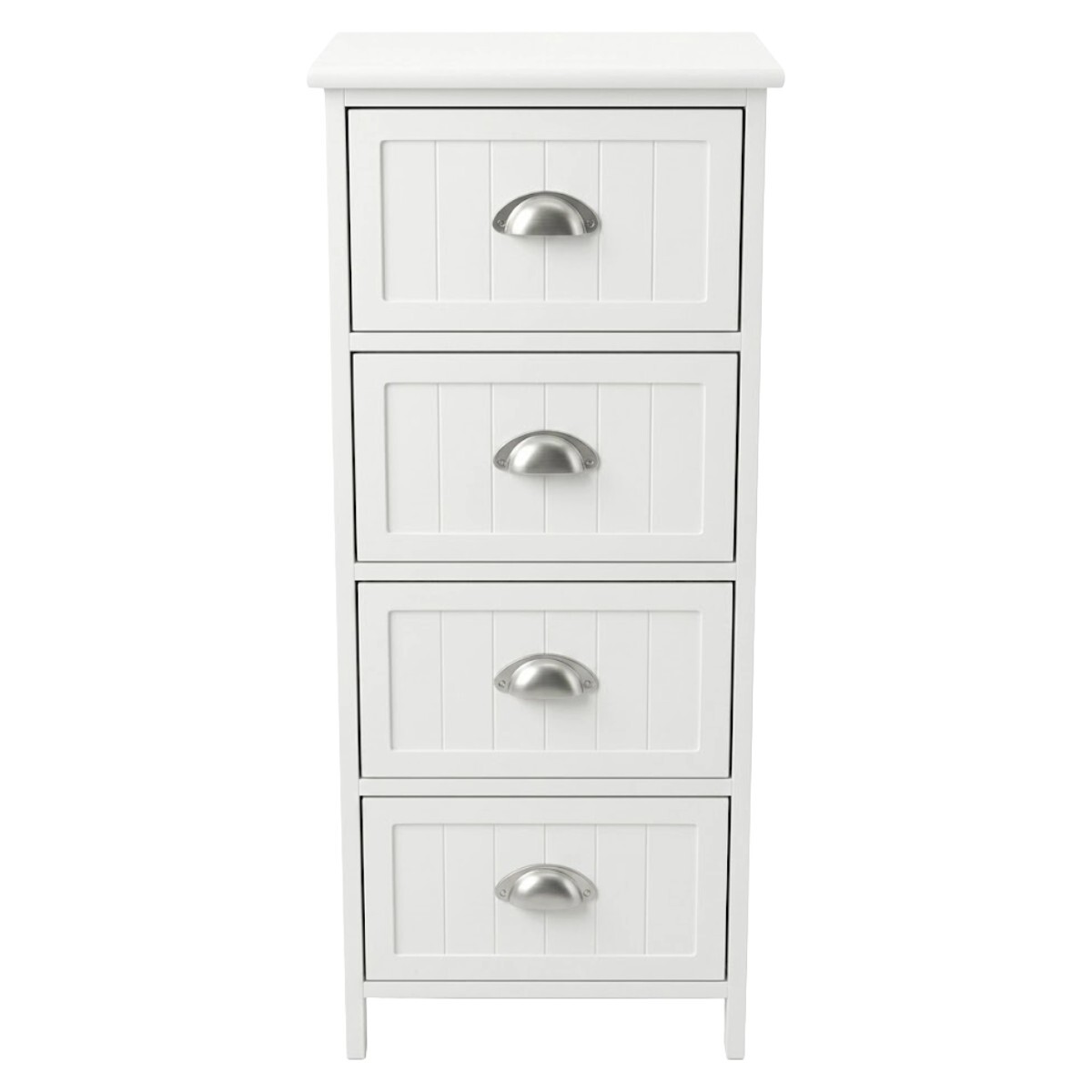 ORGANIZADOR DE MADERA BLANCO C/4 CAJONES 