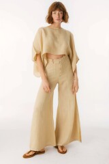 Pantalon Cuarzo Lino Beige