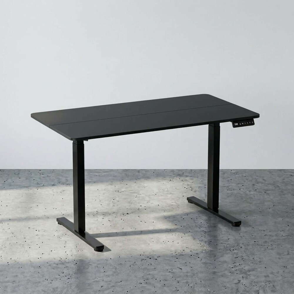 ESCRITORIO REGULABLE METAL-Y-MDF NEGRO UP