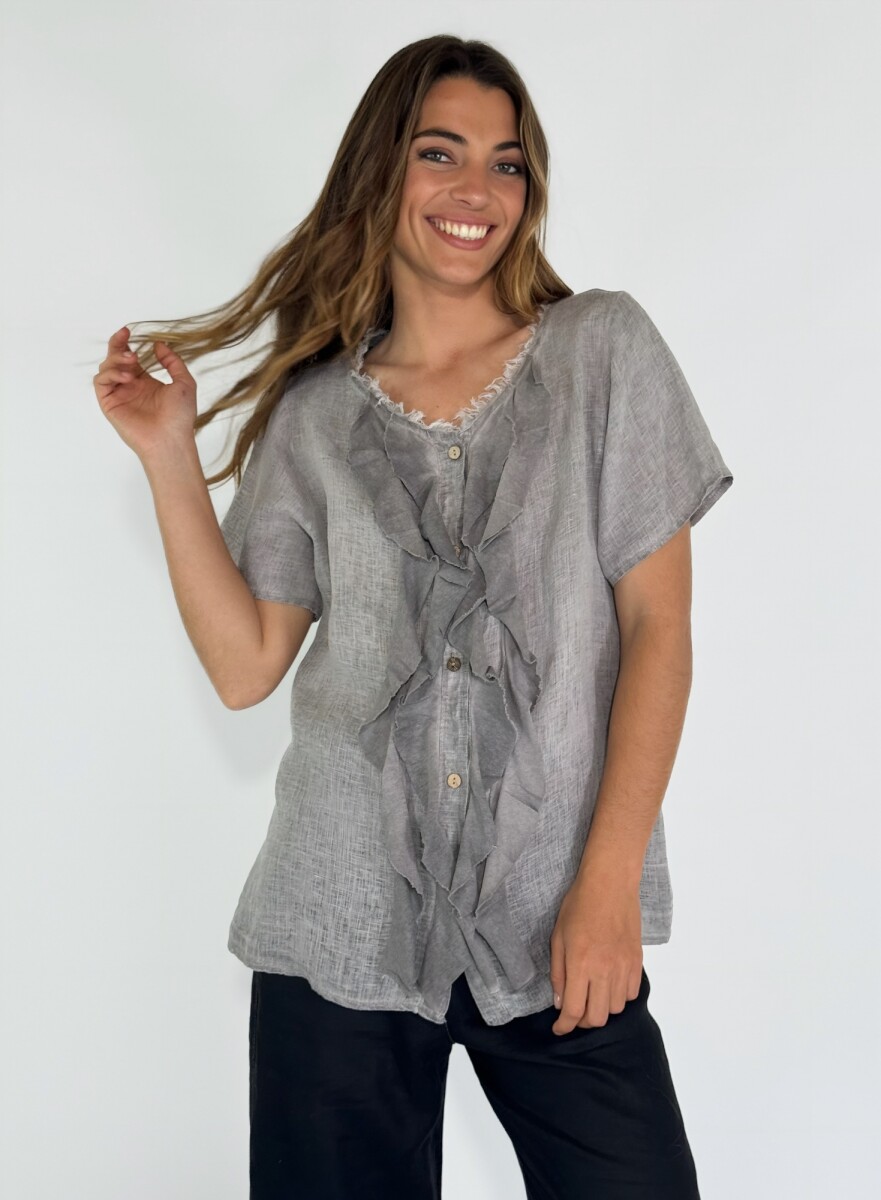 CAMISA TROPEA - GRIS 