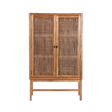 APARADOR/CRISTALERO MADERA NATURAL-BEIGE MINDI