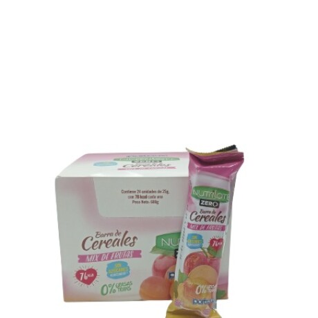 Cereal Barrita PORTEZUELO NUTRILATE 22grs X24 U Damasco Manzana