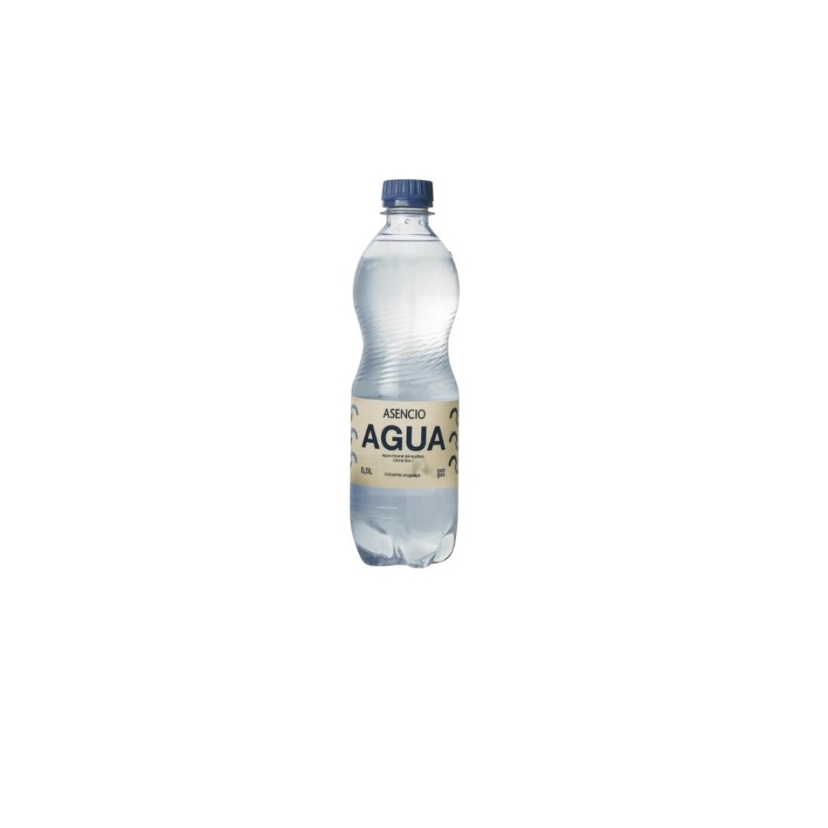AGUA ASENCIO C/GAS FUNDA X 12, 500 CC 
