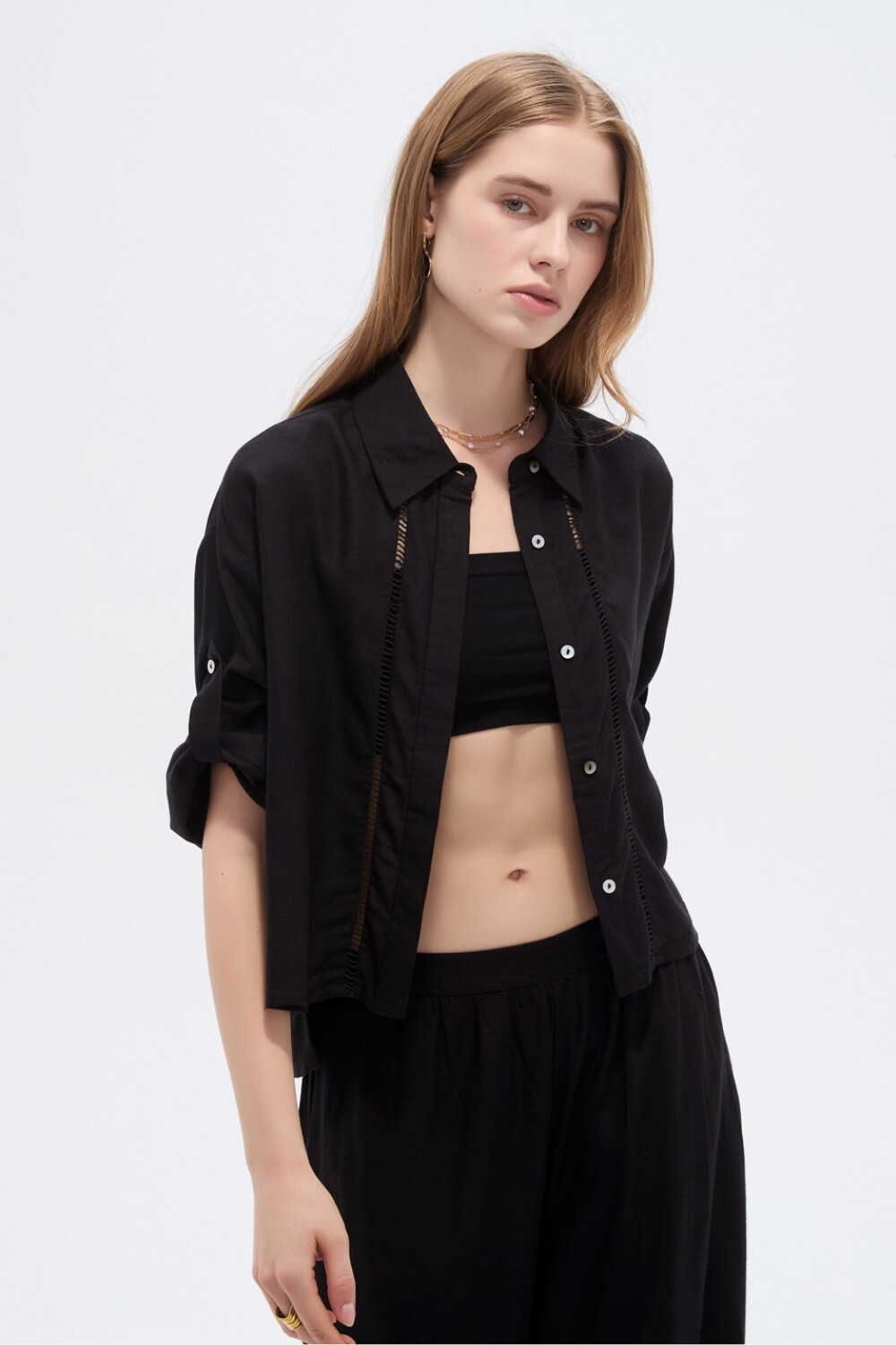 Camisa Rola Negro