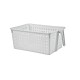 Cesto calado con agarradera G 32.5x21.5x14cm BLANCO
