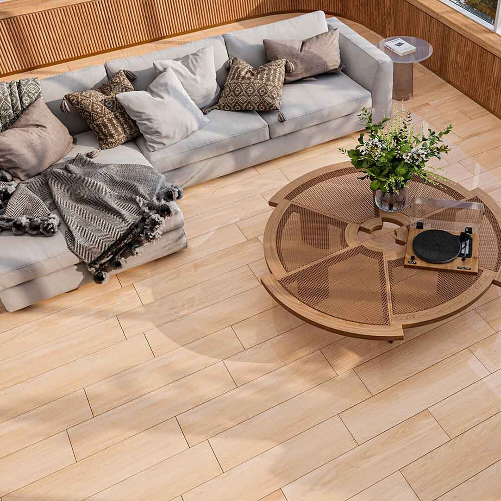 SEMIGRES ELEGANCE CARMEL POLIDO "A" 22X89 CM Semigres Elegance Carmel Polido "a" 22x89 Cm