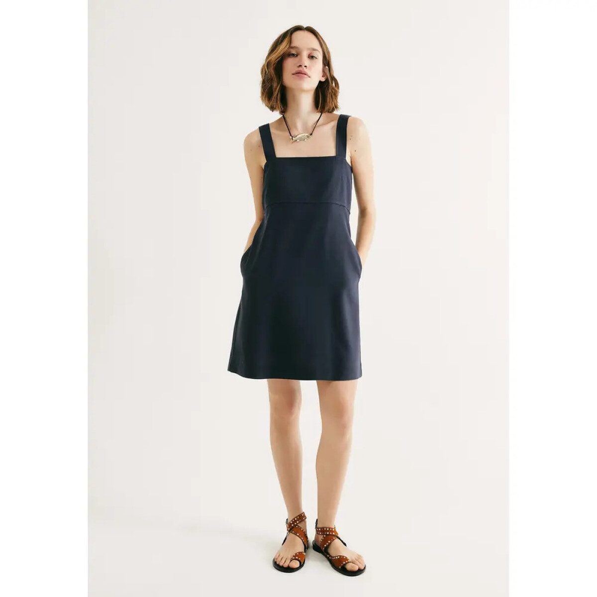 VESTIDO FEM - AZUL MARINHO 