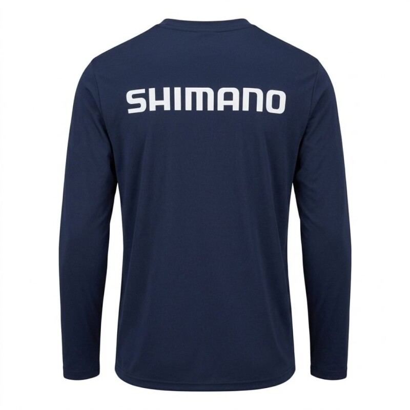 Remera Buzo Shimano Tech Tee Filtro Uv Manga Larga Azul