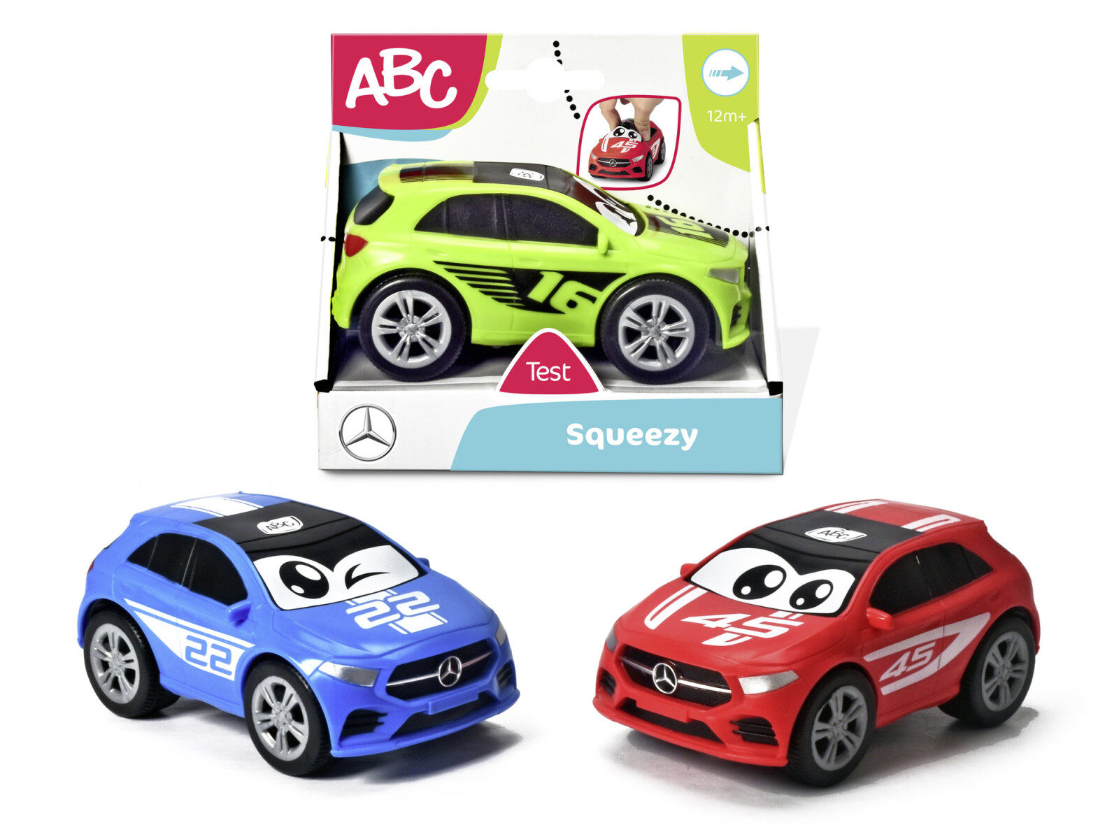 Autito Mercedes Abc Squeezy Blando 11 cm 