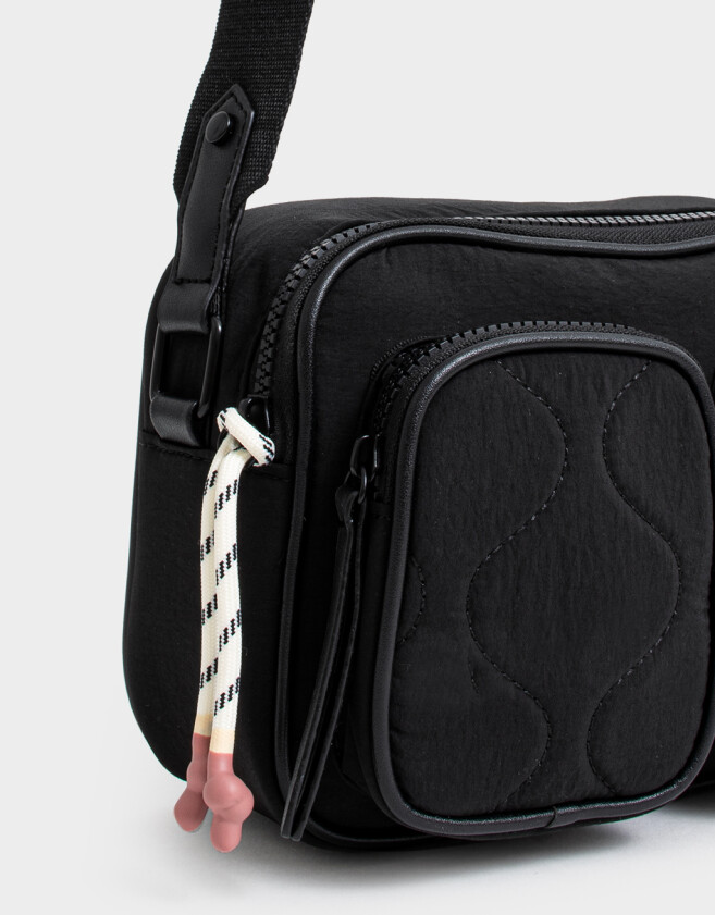 Bandoleras Puffy Bandolera Doble Bolsillo - Negro