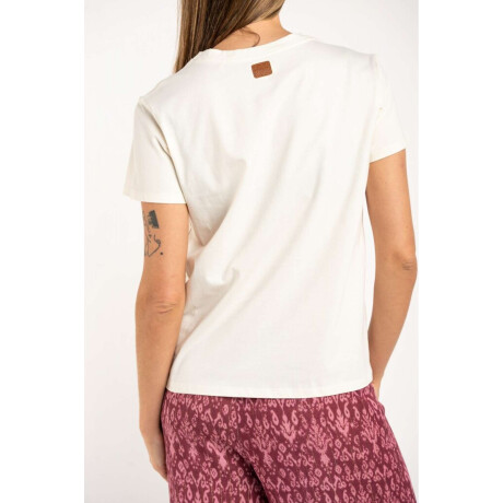 Remera Algodon Peinado Escote Lurex Nacar