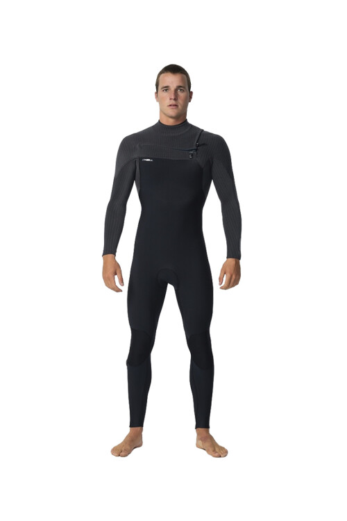 HyperFreak 4/3+mm - Chest Zip Full Wetsuit - Black Tempered Steel HyperFreak 4/3+mm - Chest Zip Full Wetsuit - Black Tempered Steel