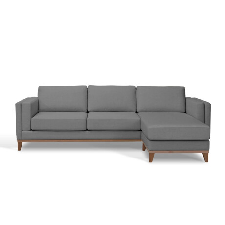 SILLÓN CON CHAISE MÁS DE 4 CUERPOS TELA-PREMIUM GRIS EASY CLEAN LUXOR GRIS OSC