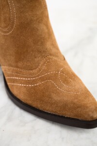 Bota Tejana Gamuza Whisky
