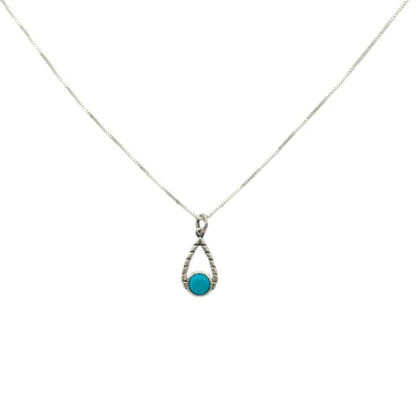 Conjunto Lágrima Turquesa - Plata 925 - Piedra Turquesa- CJ3025 conpiedra