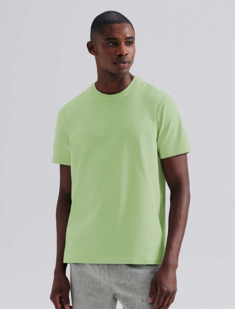 CAMISETA BÁSICA MANGA CORTA VERDE