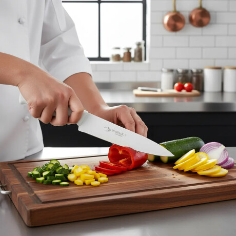 Cuchilla de Cocina 33Cm en Acero Inoxidable Durafio Di Solle Blanco