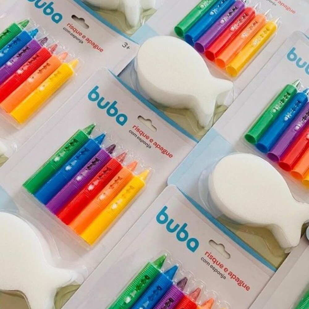 Set crayolas para baño con esponja BUBA Set crayolas para baño con esponja BUBA