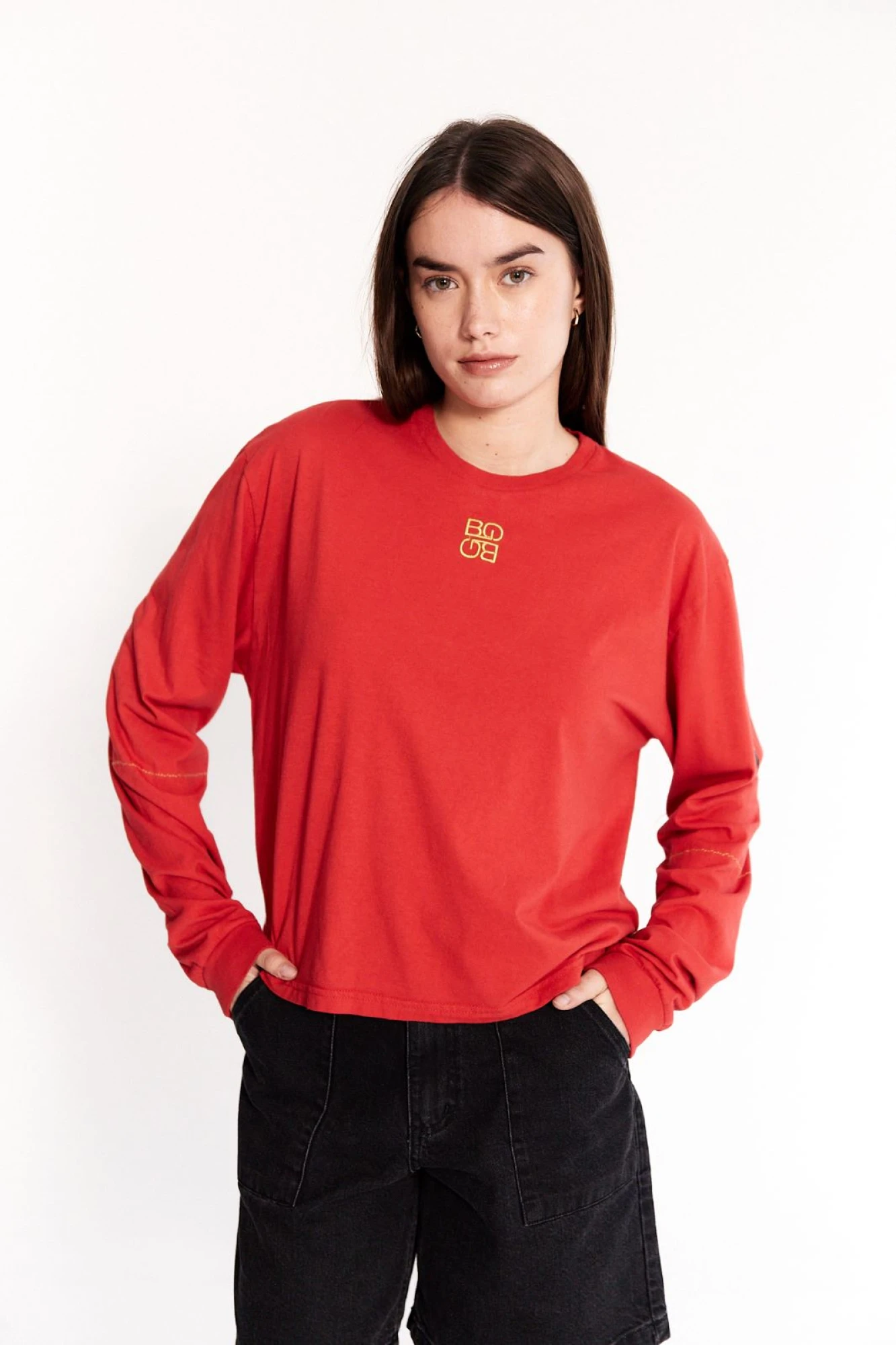 Remera Patch rojo m